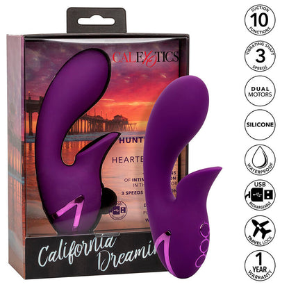 CALEXOTICS - HUNTINGTON BEACH HEARTBREAKER STIMULATOR & SUCKER PURPLE BY CALIFORNIA DREAMING - ToysByMonk
