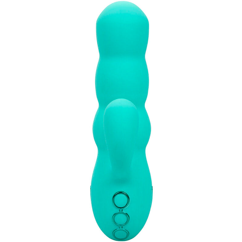CALEXOTICS - DEL MAR DIVA VIBRATOR RABBIR AQUA GREEN BY CALIFORNIA DREAMING CALEXOTICS