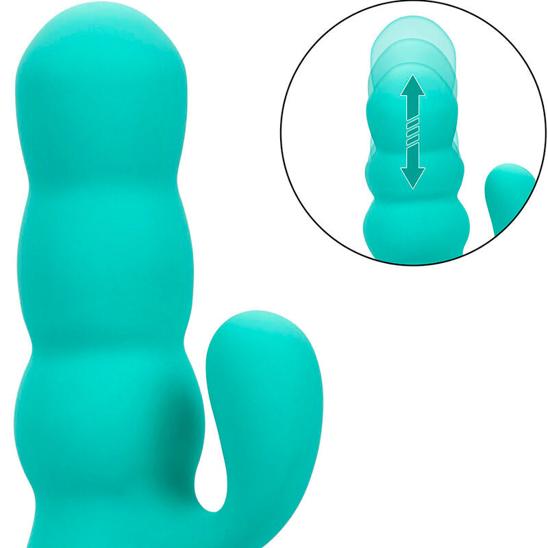 CALEXOTICS - DEL MAR DIVA VIBRATOR RABBIR AQUA GREEN BY CALIFORNIA DREAMING CALEXOTICS