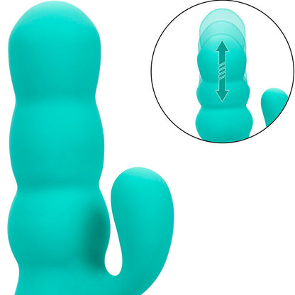 CALEXOTICS - DEL MAR DIVA VIBRATOR RABBIR AQUA GREEN BY CALIFORNIA DREAMING CALEXOTICS