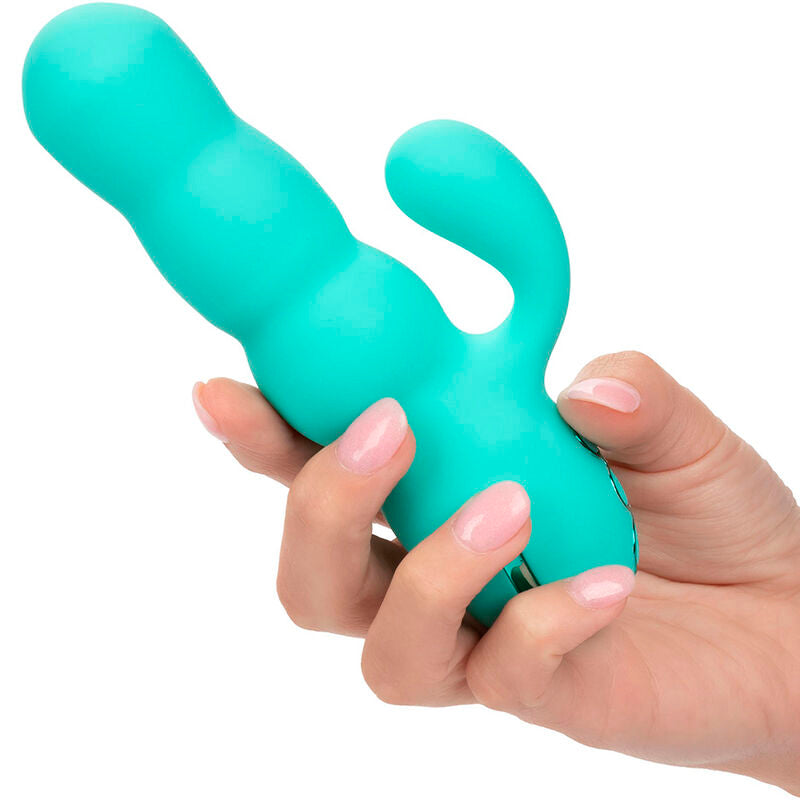 CALEXOTICS - DEL MAR DIVA VIBRATOR RABBIR AQUA GREEN BY CALIFORNIA DREAMING - ToysByMonk