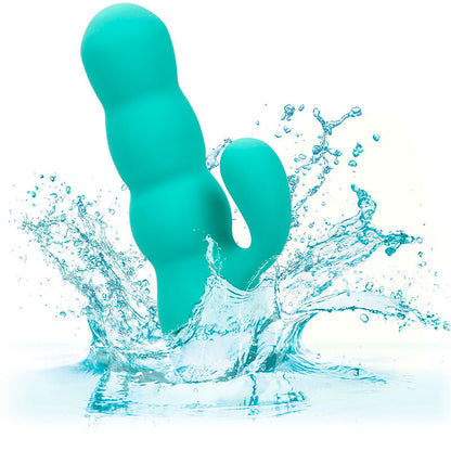 CALEXOTICS - DEL MAR DIVA VIBRATOR RABBIR AQUA GREEN BY CALIFORNIA DREAMING CALEXOTICS