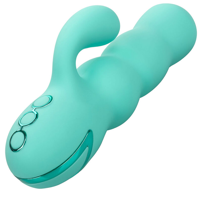 CALEXOTICS - DEL MAR DIVA VIBRATOR RABBIR AQUA GREEN BY CALIFORNIA DREAMING - ToysByMonk