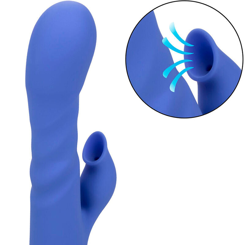 CALEXOTICS - L.A LOVE VIBRATOR & SUCKER BLUE BY CALIFORNIA DREAMING - ToysByMonk