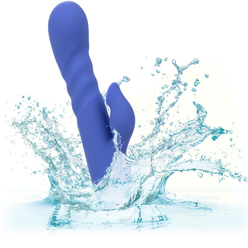 CALEXOTICS - L.A LOVE VIBRATOR & SUCKER BLUE BY CALIFORNIA DREAMING - ToysByMonk