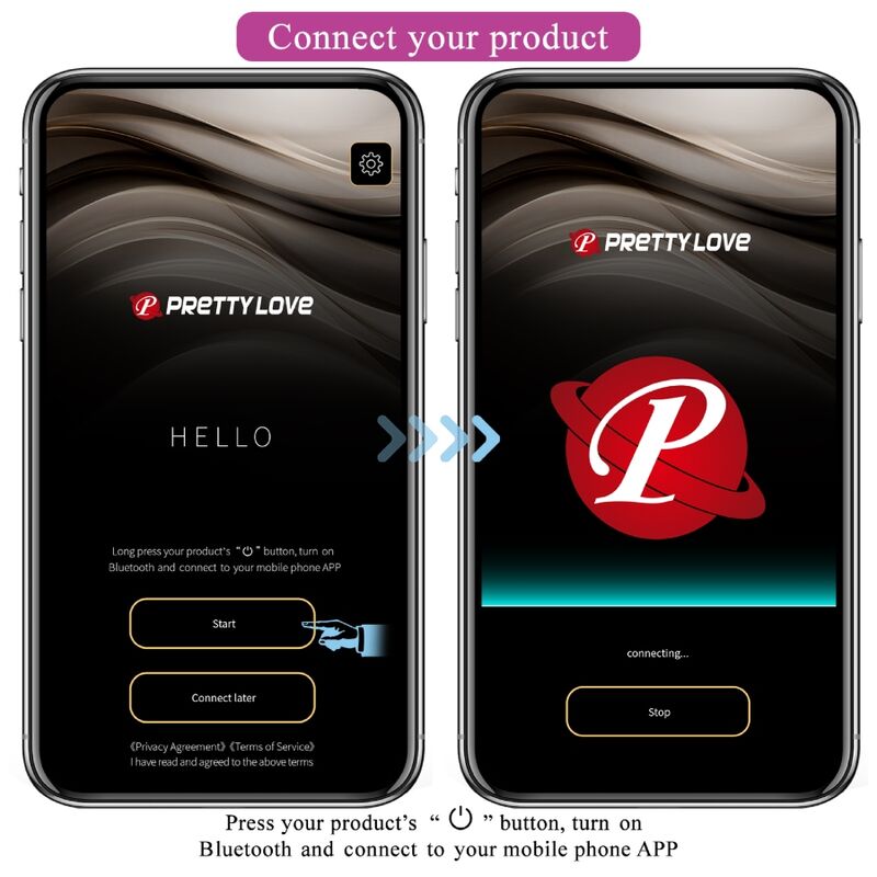 PRETTY LOVE - NYMPH VIBRATING EGG APP CONTROLLED LILA PRETTY LOVE BOTTOM