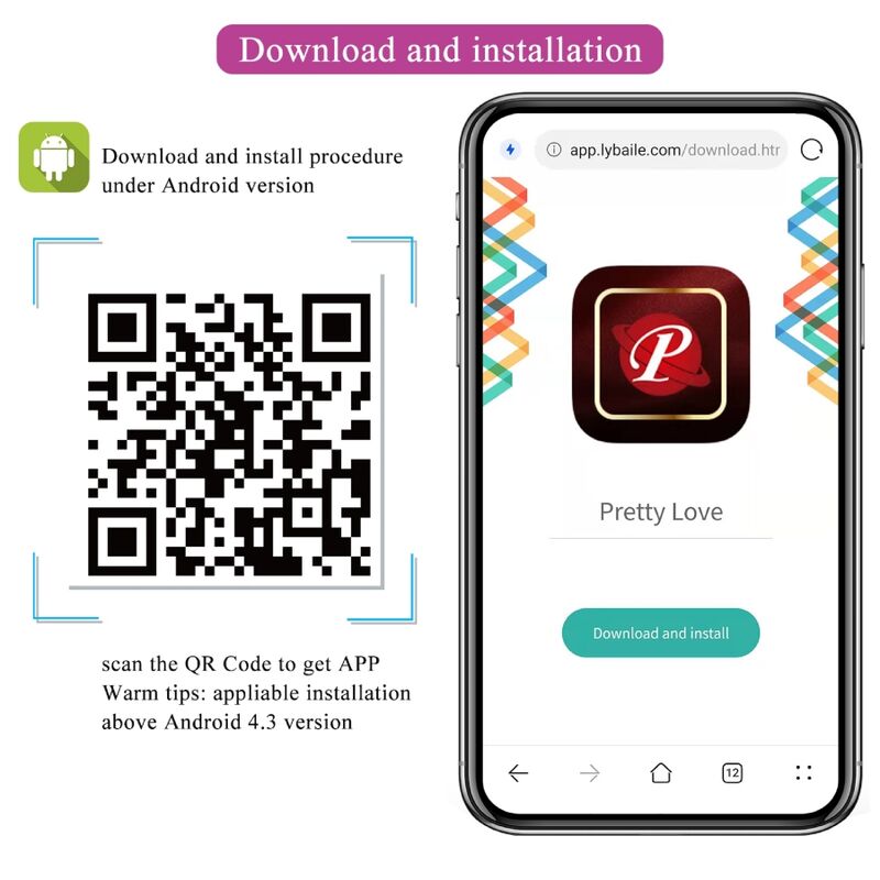 PRETTY LOVE - NYMPH VIBRATING EGG APP CONTROLLED LILA PRETTY LOVE BOTTOM