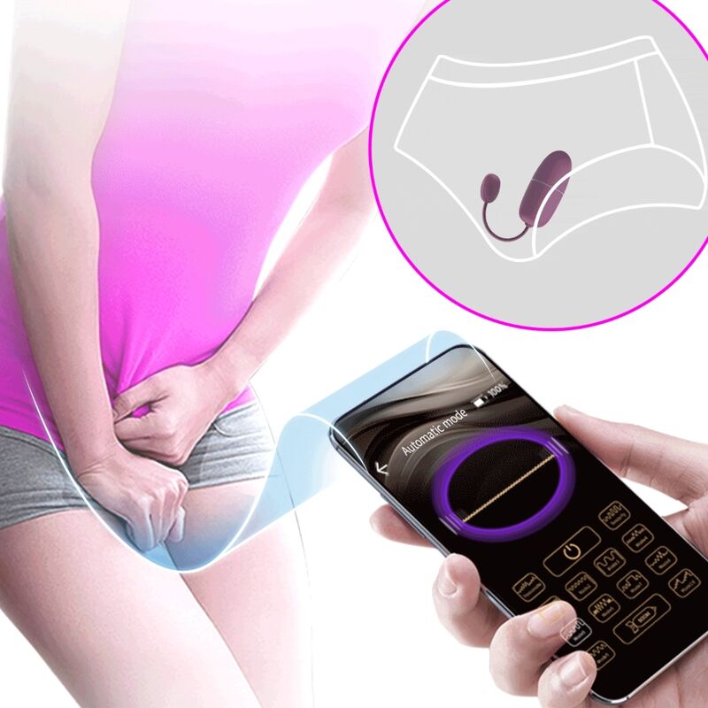 PRETTY LOVE - NYMPH VIBRATING EGG APP CONTROLLED LILA PRETTY LOVE BOTTOM