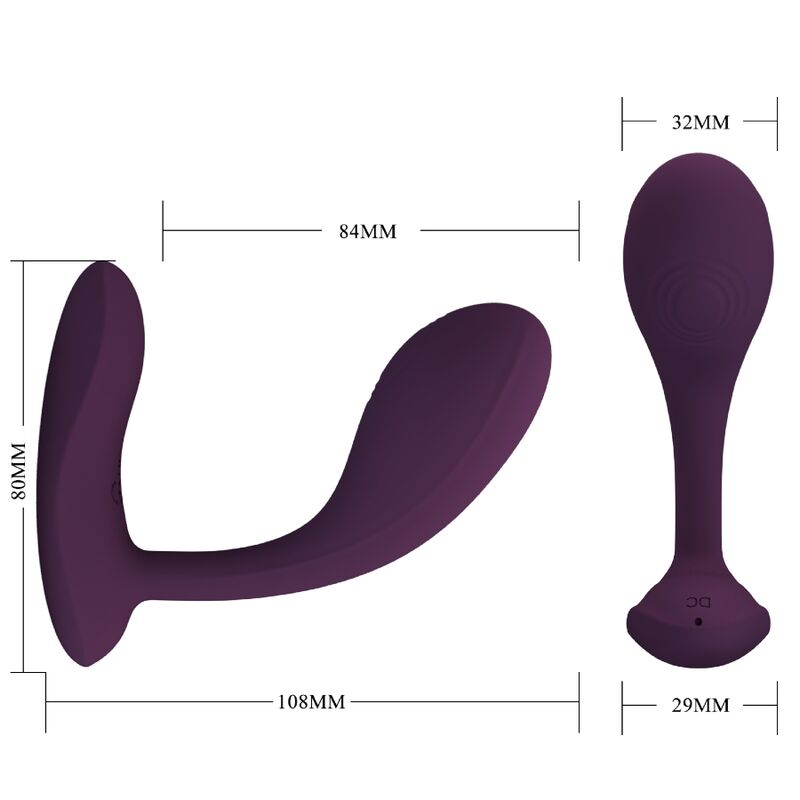 PRETTY LOVE - BAIRD G-SPOT 12 VIBRATIONS RECHARGEABLE LILA APP PRETTY LOVE FLIRTATION