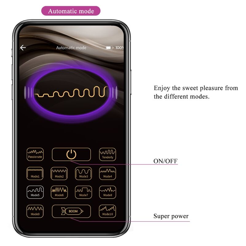 PRETTY LOVE - BAIRD G-SPOT 12 VIBRATIONS RECHARGEABLE LILA APP PRETTY LOVE FLIRTATION