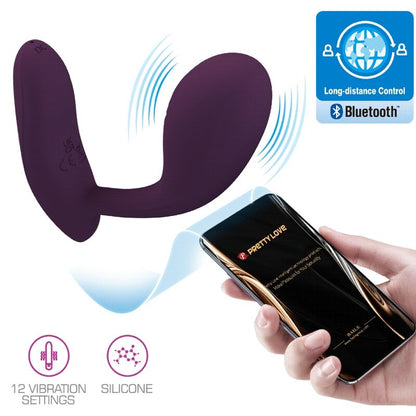 PRETTY LOVE - BAIRD G-SPOT 12 VIBRATIES OPLAADBARE LILA APP