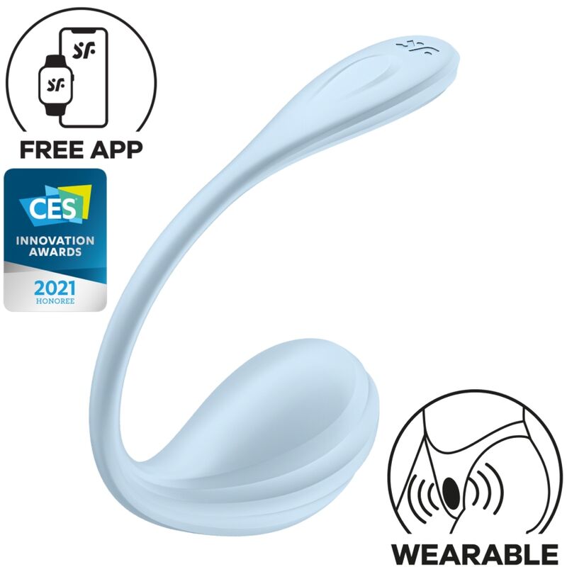 SATISFYER - SMOOTH PETAL G-POINT STIMULATOR SKY BLUE FREE APP SATISFYER PARTNER