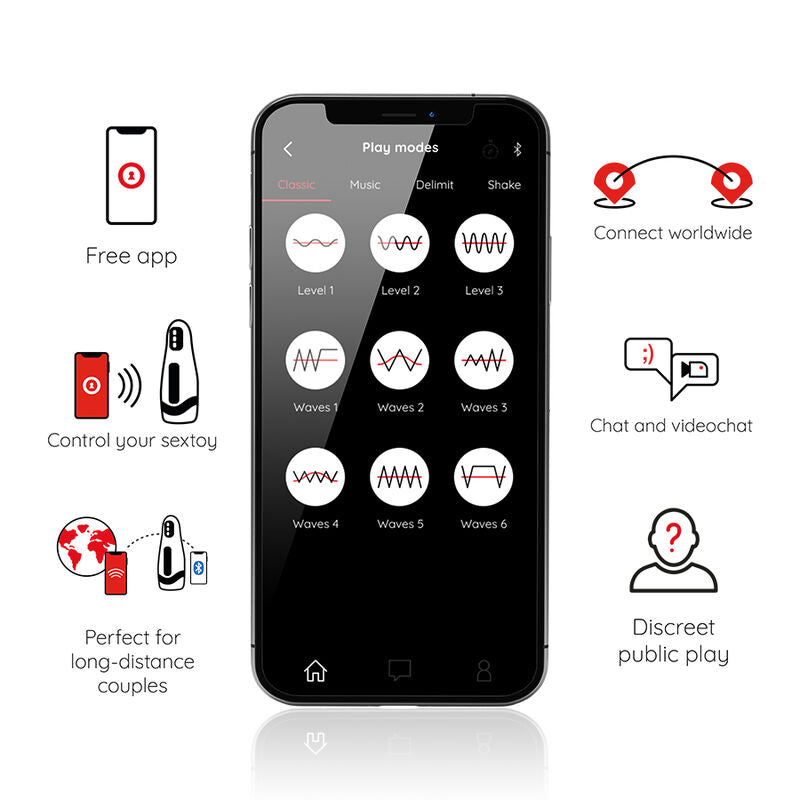 ONINDER - SEOUL RECHARGEABLE MALE MASTURBATOR 10 SPEED - FREE APP ONINDER