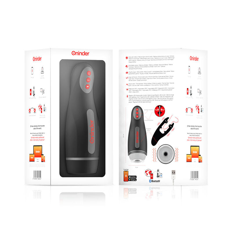 ONINDER - SEOUL RECHARGEABLE MALE MASTURBATOR 10 SPEED - FREE APP ONINDER