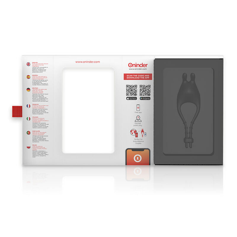 ONINDER - PAMPA RECHARGEABLE ADJUSTABLE VIBRATOR RING WITH CLITORIS STIMULATOR 10 SPEED - FREE APP - ToysByMonk