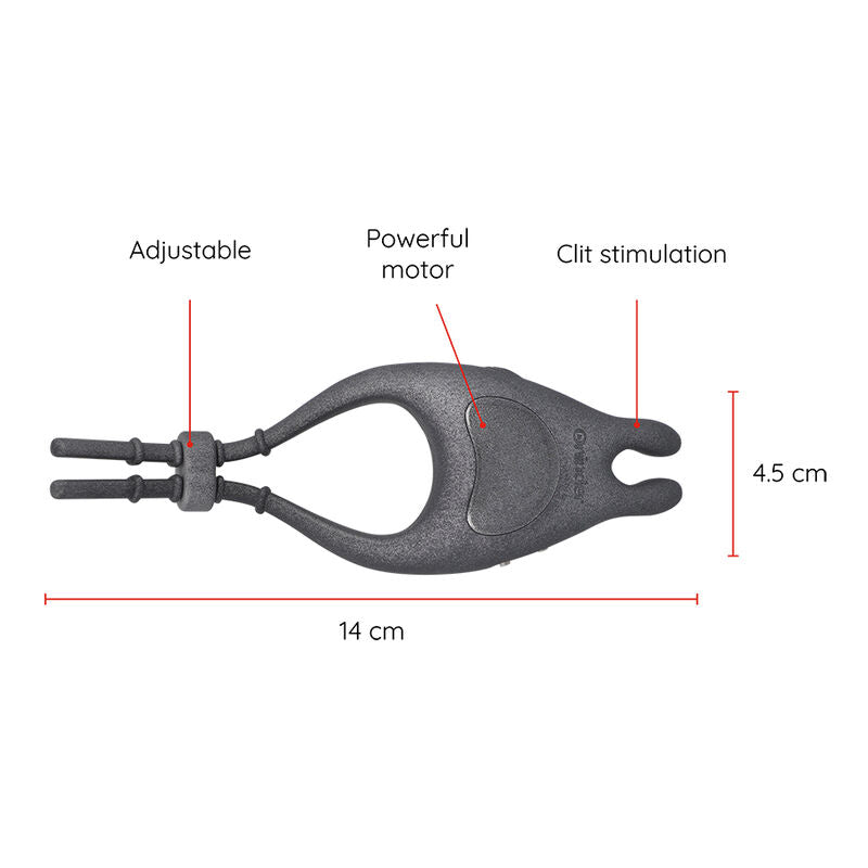 ONINDER - PAMPA RECHARGEABLE ADJUSTABLE VIBRATOR RING WITH CLITORIS STIMULATOR 10 SPEED - FREE APP ONINDER