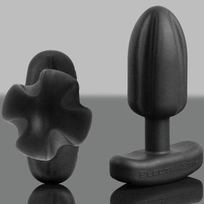 ELECTRASTIM - TARTARUS ANAL PLUG QUADRIPOLAR SILICONE BLACK ELECTRASTIM