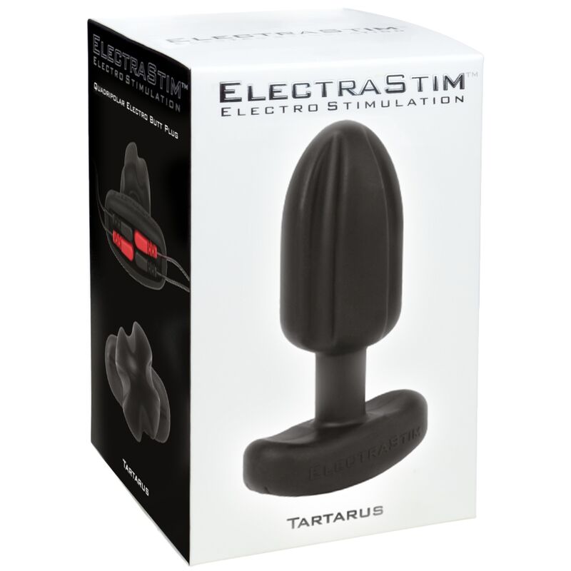 ELECTRASTIM - TARTARUS ANAL PLUG QUADRIPOLAR SILICONE BLACK ELECTRASTIM