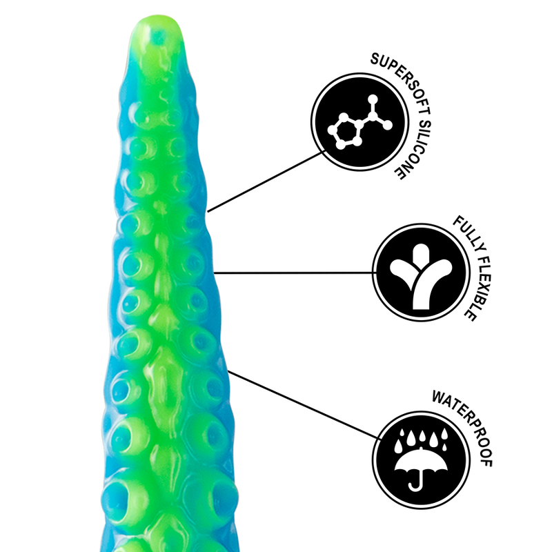EPIC - SCYLLA FLUORESCENT THIN TENTACLE DILDO LARGE SIZE - ToysByMonk