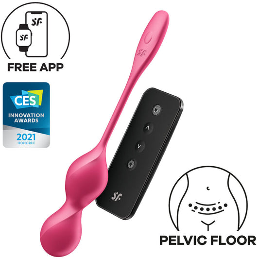 SATISFYER - LOVE BIRDS 2 VIBRATING KEGEL BALLS + FREE APP - ToysByMonk