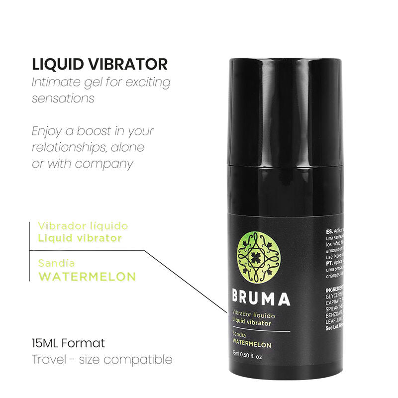 BRUMA - LIQUID VIBRATOR ULTRA SLIDING WATERMELON 15 ML - ToysByMonk