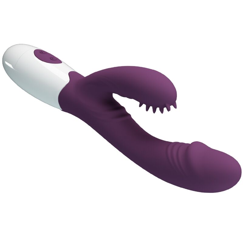 PRETTY LOVE - BUTTERFLY KISS RABBIT VIBRATOR & G-SPOT STIMULATOR PURPLE - ToysByMonk