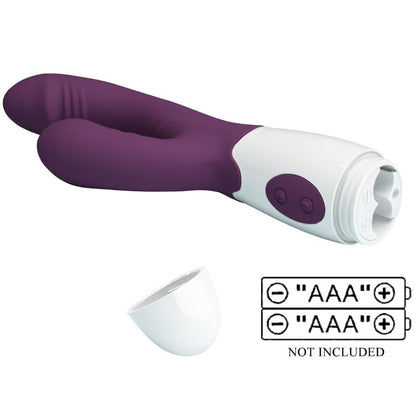 PRETTY LOVE - BUTTERFLY KISS RABBIT VIBRATOR & G-SPOT STIMULATOR PURPLE - ToysByMonk