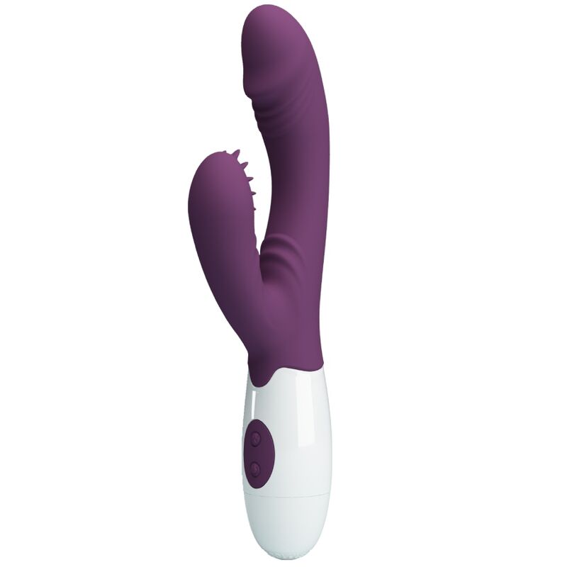 PRETTY LOVE - BUTTERFLY KISS RABBIT VIBRATOR & G-SPOT STIMULATOR PURPLE - ToysByMonk