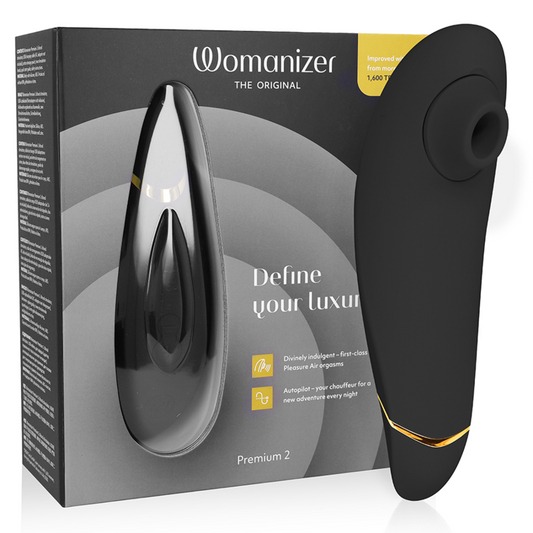 WOMANIZER - PREMIUM 2 CLITORAL STIMULATOR BLACK - ToysByMonk
