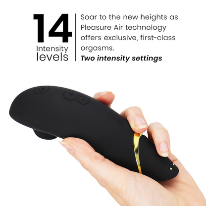 WOMANIZER - PREMIUM 2 CLITORAL STIMULATOR BLACK - ToysByMonk