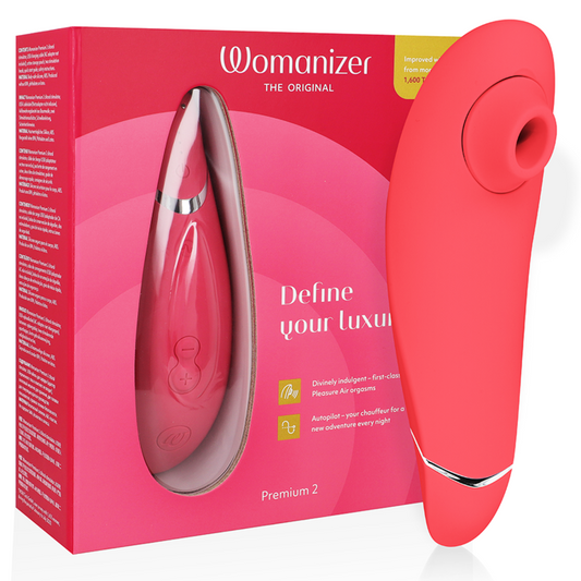 WOMANIZER - PREMIUM 2 CLITORAL STIMULATOR RASPBERRY - ToysByMonk