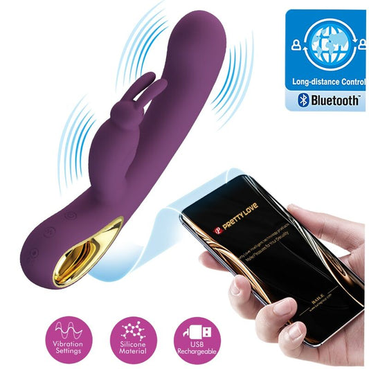 PRETTY LOVE - LIAM RABBIT VIBRATOR & G SPOT STIMULATOR PURPLE - ToysByMonk