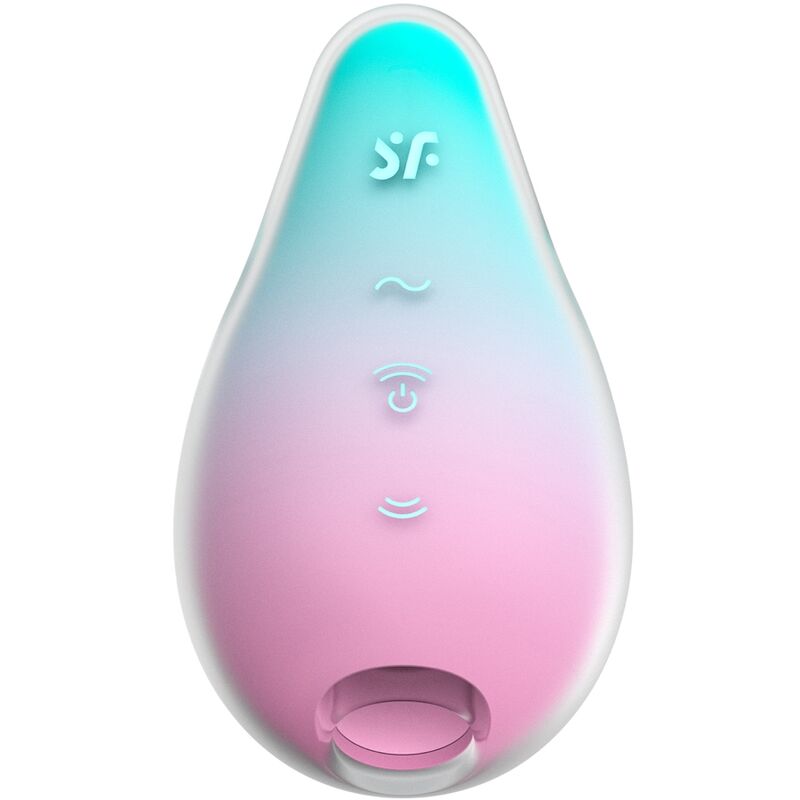 SATISFYER - MERMAID VIBES STIMULATOR & VIBRATOR MINT AND PINK SATISFYER AIR PULSE