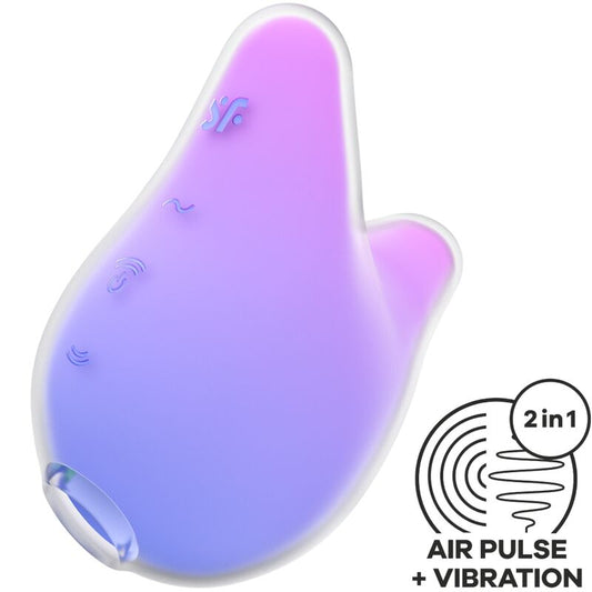 SATISFYER - MERMAID VIBES STIMULATOR &amp; VIBRATOR VIOLET EN ROZE