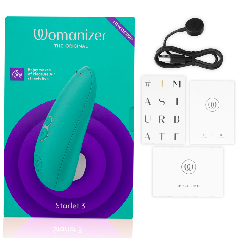 WOMANIZER - STARLET 3 CLITORAL STIMULATOR TURQUOISE WOMANIZER