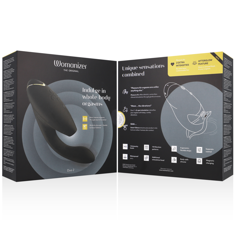 WOMANIZER - DUO 2 STIMULATOR ZWART