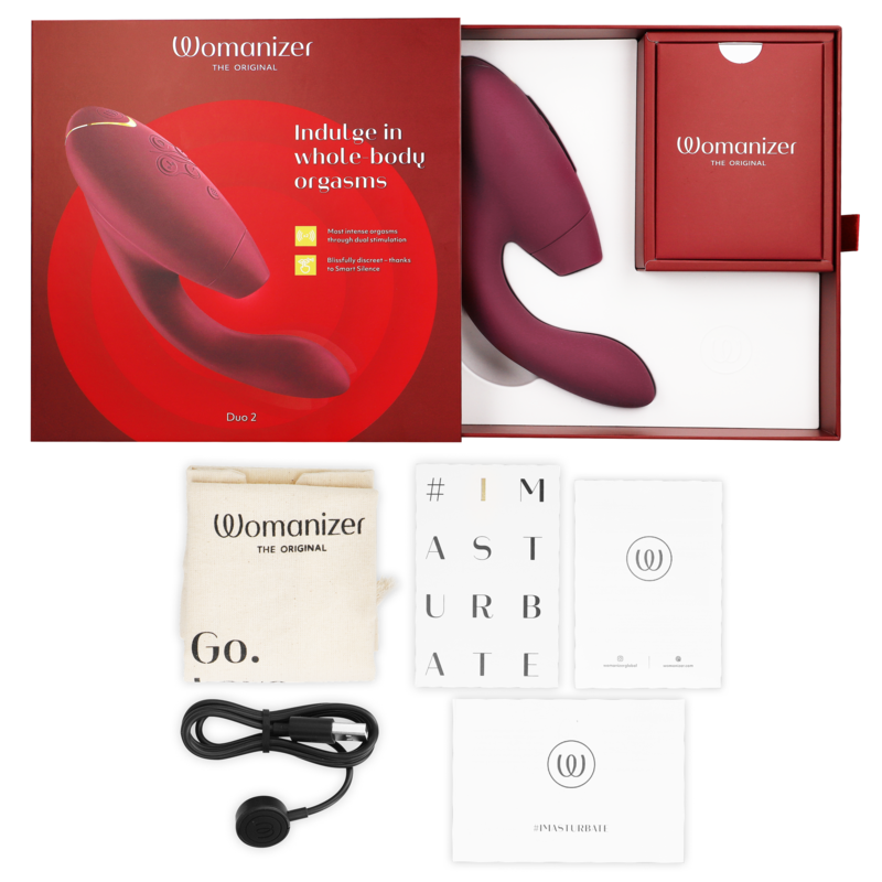 WOMANIZER - DUO 2 STIMULATOR BORDEAUX - ToysByMonk