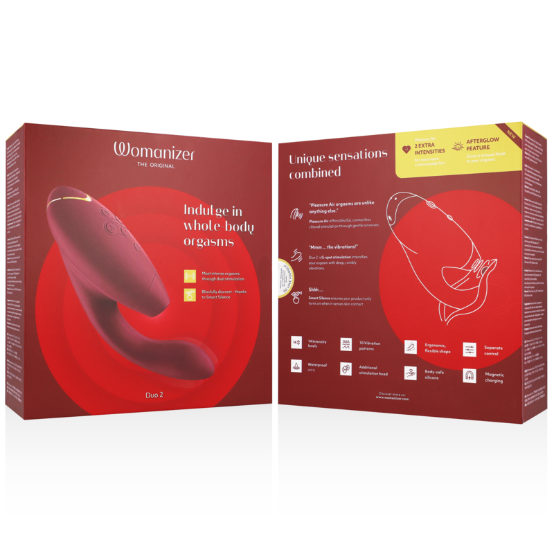 WOMANIZER - DUO 2 STIMULATOR BORDEAUX - ToysByMonk