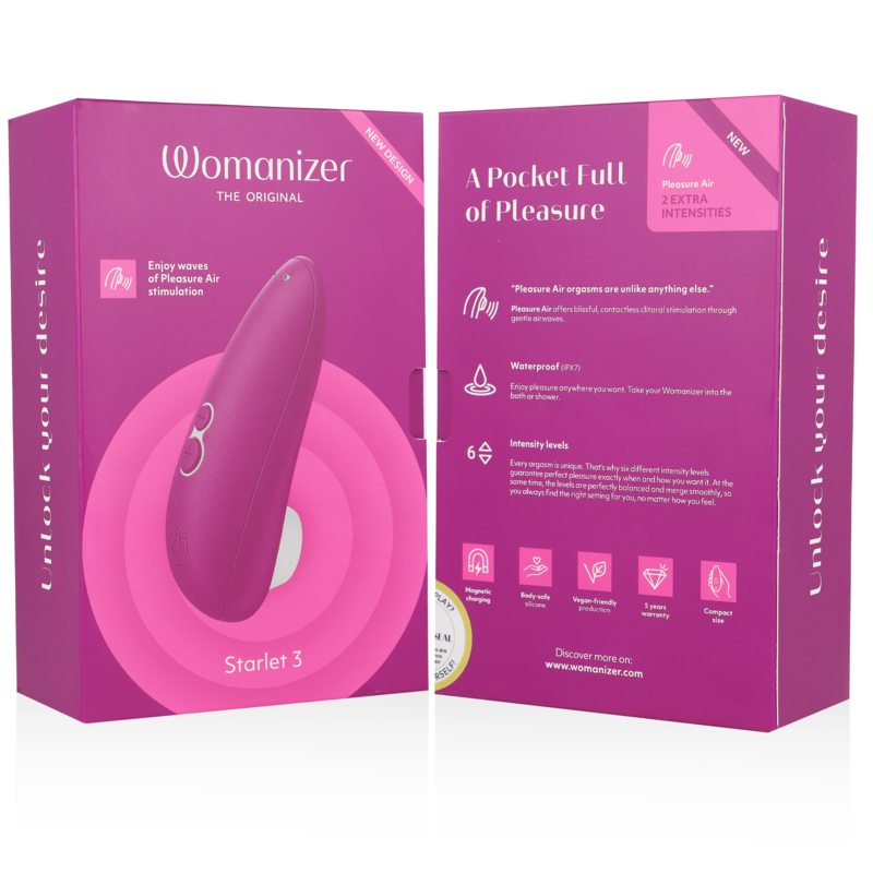 WOMANIZER - STARLET 3 CLITORAL STIMULATOR VIOLET WOMANIZER