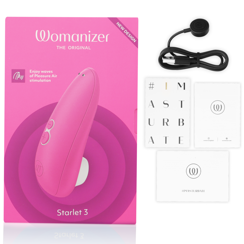 WOMANIZER - STARLET 3 CLITORAL STIMULATOR PINK - ToysByMonk