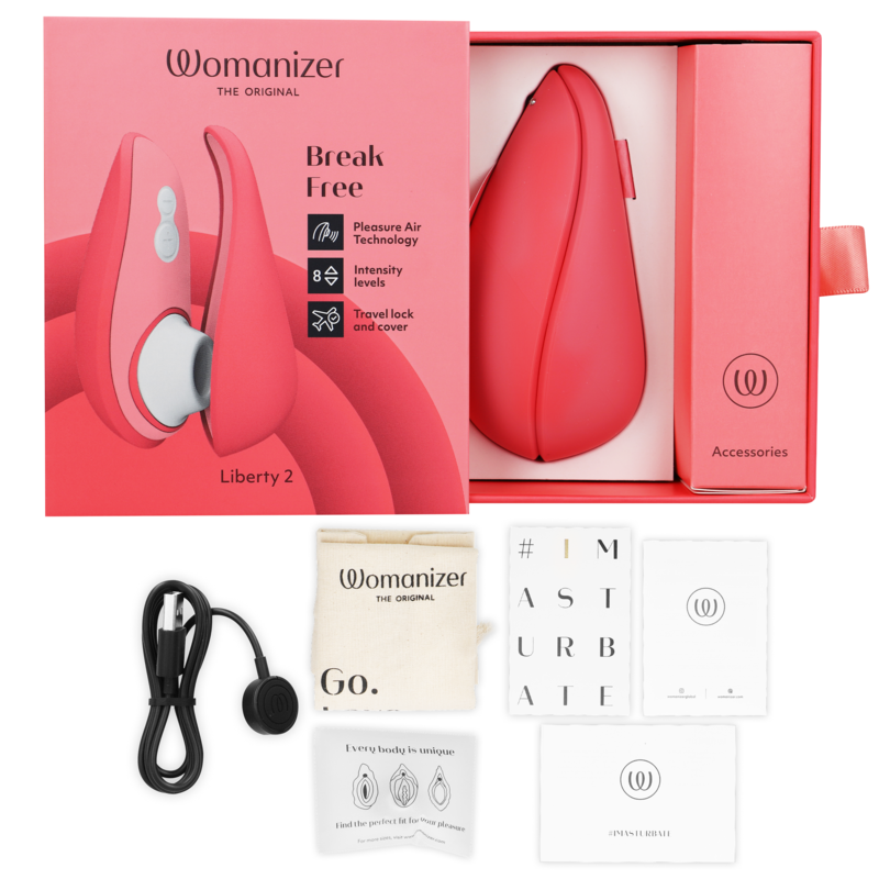 WOMANIZER - LIBERTY 2 CLITORIS STIMULATOR & SUCKER - ToysByMonk