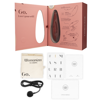 WOMANIZER - CLASSIC 2 CLITORAL STIMULATOR BORDEAUX - ToysByMonk