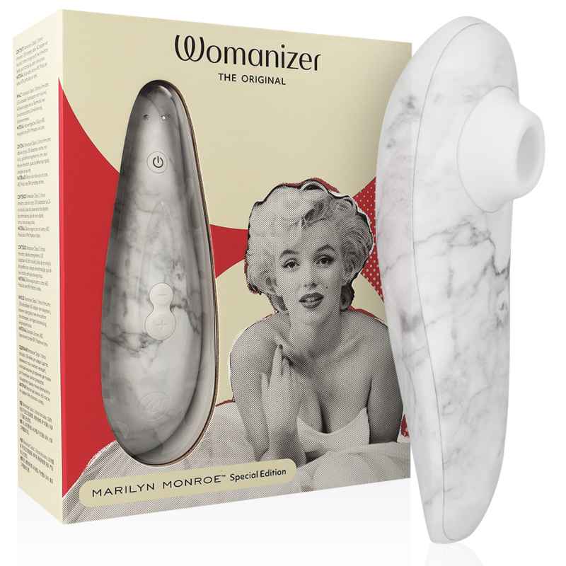 WOMANIZER - MARILYN MONROE CLASSIC 2 CLITORAL STIMULATOR WHITE MARBLE WOMANIZER