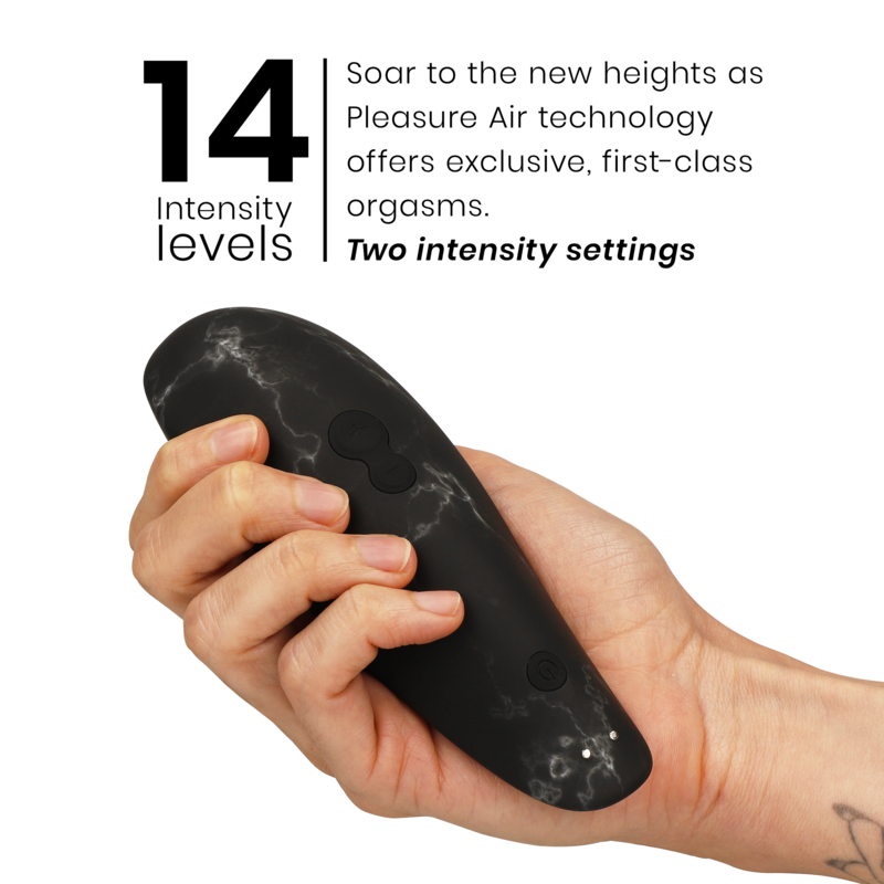 WOMANIZER - MARILYN MONROE CLASSIC 2 CLITORAL STIMULATOR BLACK MARBLE - ToysByMonk
