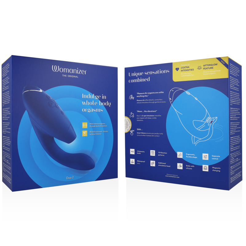 WOMANIZER - DUO 2 STIMULATOR BLUE - ToysByMonk
