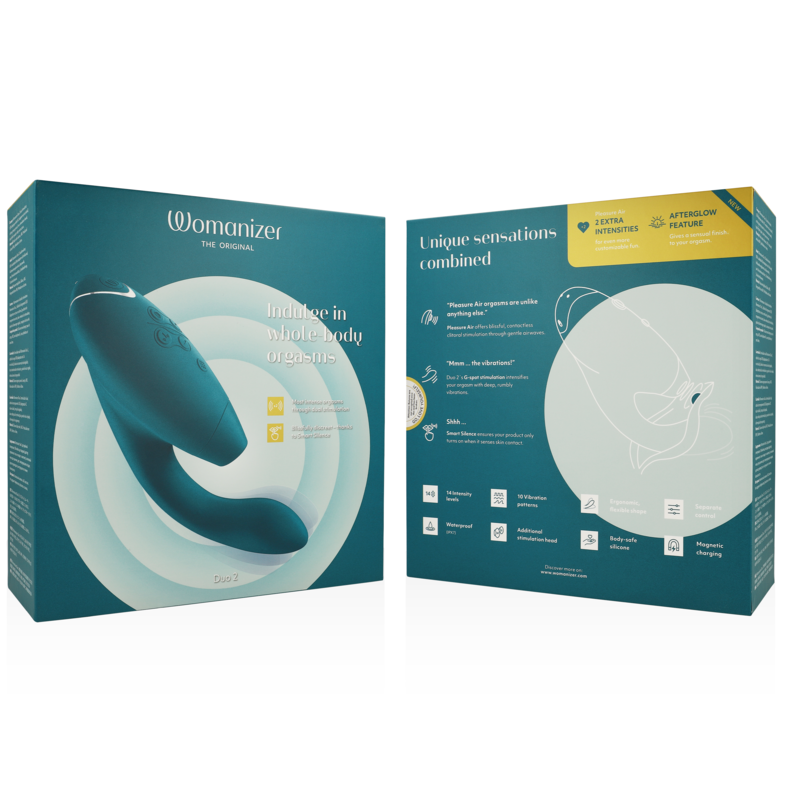 WOMANIZER - DUO 2 STIMULATOR BLUE PETROL - ToysByMonk