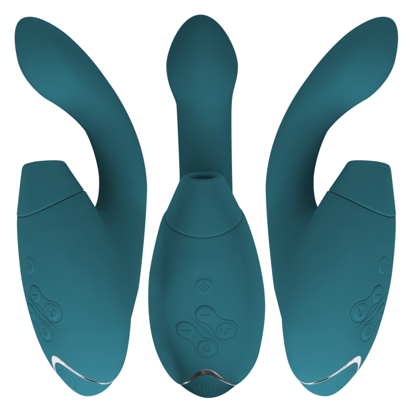 WOMANIZER - DUO 2 STIMULATOR BLUE PETROL - ToysByMonk