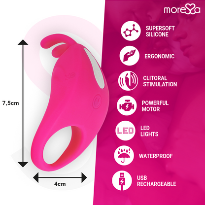 MORESSA - BRAD PREMIUM SILICONE RECHARGEABLE PINK MORESSA