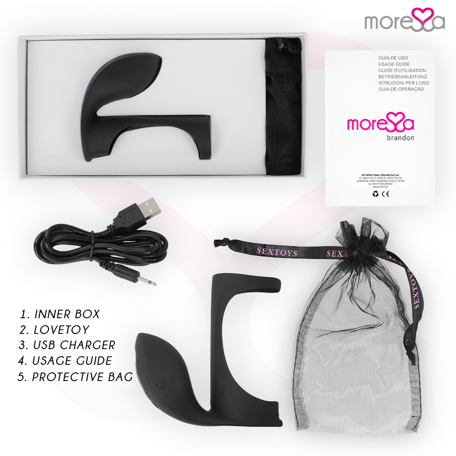 MORESSA - BRANDON VIBRATOR RING WITH COVER MORESSA