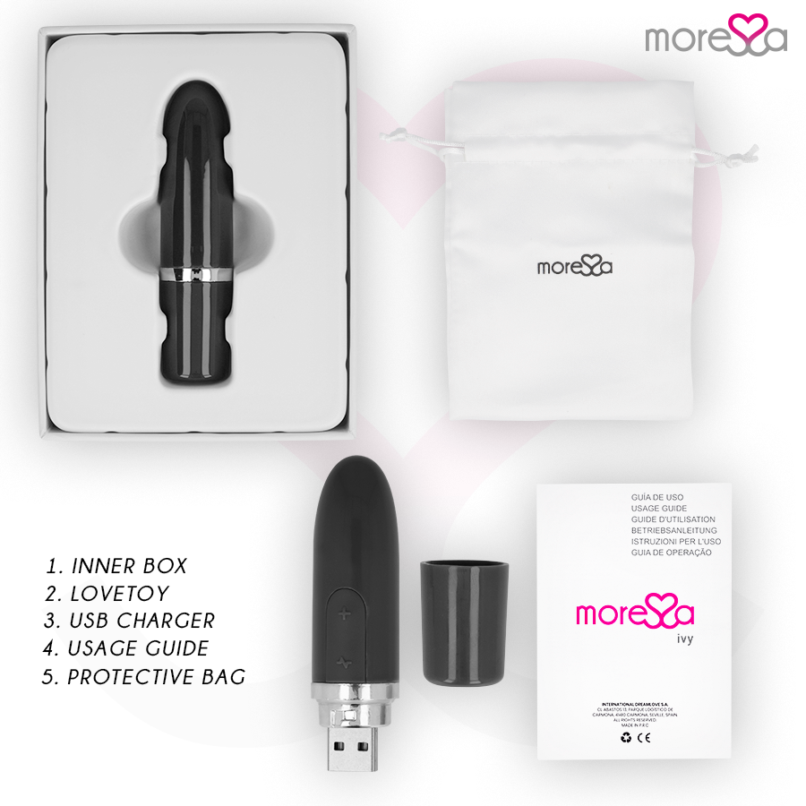 MORESSA - IVY VIBRATOR STIMULATOR TRAVEL BLACK MORESSA